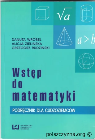 Wstęp do matematyki podręcznik dla cudzoziemców